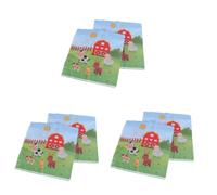MAGICLULU 60 Piezas servilletas de dibujos animados servilletas de papel para fiestas navideñas patio decoración fiesta cumpleaños de cena servilleta de fiesta animal