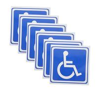 MAGICLULU 6hojas Pegatinas Adhesivas para Discapacitados Coche Símbolo De Silla De Ruedas Resistente La Intemperie Decoración para Ventana y Carrocería