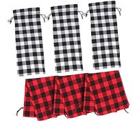 MAGICLULU 6piezas Bolsa para Envasar Vino Tinto Cordón de Algodón y Lino Bolsa para Botellas de Vino Reutilizable para Decorar Botellas de Obsequio Fiestas