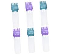 MAGICLULU 6piezas Botellas Aplicadoras Para Raíz De Cabello Peine Aplicador Para Tinte De Cabello Botella Aplicadora Peine Para Uso Doméstico