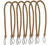 MAGICLULU 6piezas Cinta Sujetar Cortinas Decorativa De Color Marrón Cuerda De Oxford para Cortinas Accesorio Práctico y Elegante para Hogar para Decorar Ventanas y Aportes De
