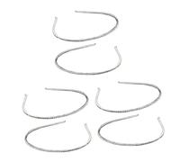 MAGICLULU 6piezas Diademas De Cristal Brillantes Para Mujeres y Niñas Accesorios Elegantes Para Bodas y Fiestas De Color Plateado Adorno Chic Para