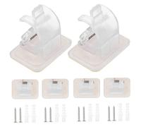 MAGICLULU 6Piezas Soporte Adhesivo para Barra De Ajustable y Resistente para Superficies Azulejos Instalación Sin Taladros