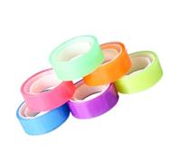 MAGICLULU 6rollos Cinta Transparente de Color para Manualidades de Cinta Adhesiva de Oficina Útiles Escolares para Proyectos y Scrapbooking