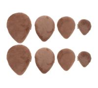 MAGICLULU 8 borlas pequeñas para polvos: mini almohadillas de terciopelo para base de maquillaje, aplicador de maquillaje, esponja para difuminar, para fijar el rostro, cosméticos de viaje,