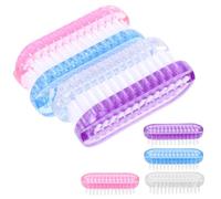 MAGICLULU 8 mini cepillos para polvo de uñas - Cepillo de limpieza de uñas de doble filo para el cuidado de las, removedor de polvo - portátil para uso en salones de manicura,
