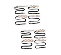 MAGICLULU 8 Piezas banda para el cabello hair topper women nina fabricante bollo pelo las mujeres fabricante moño pequeño para el cabello cabellos ondulados rizador pelo