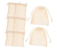 MAGICLULU 8 Piezas bolsa de almacenamiento de jabón barra de jabón exfoliante bolsas de malla de algodón travel organizer bag bolsas de jabón de baño bolsas de burbujas vitalidad Jabonera