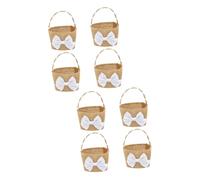 MAGICLULU 8 Piezas canasta de dulces Cesta de flores de encaje cesta de almacenamiento de boda mini cestas casamento decoração wedding decoration canasta de almacenamiento para banquetes