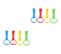 MAGICLULU 8 Piezas parque infantil con anilla para Tirar de anillos para bolígrafo. tire arriba anillos levantar pequeño anillo de mano anillos de tiro de pie el plastico