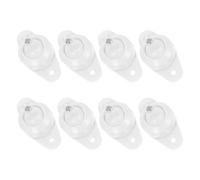 MAGICLULU 8 Piezas Soporte para Detector de Alarma Infrarrojo Pir Montaje en Pared, Plástico y Metal, Instalación Rápida para Sistema de Seguridad en Casa y Rv