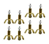 MAGICLULU 8 Piezas trípode pie de lámpara de Mecha lámparas y Interior Accesorios de la lámpara de Aceite del Templo decoración del Porta Aceite de Mecha del hogar Hilo de algodón Golden
