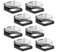 MAGICLULU 8 protectores de interruptores de botón pulsador - Orificio de montaje de 22 mm, protector de seguridad de plástico transparente para lavadora y lavavajillas