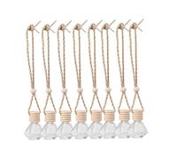 MAGICLULU 8piezas Botella de Aromaterapia para Coche Frascos de Perfume Rellenables Difusor de Aromaterapia Adornos Colgantes para Decoración de Coche el Salpicadero