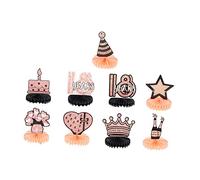 MAGICLULU 9 Bolas De Nido De Abeja para Decoración De Cumpleaños De Centro De Mesa De Cumpleaños Adornos De Feliz Cumpleaños Adornos De Papel para Fiestas