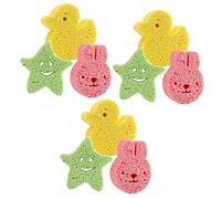 MAGICLULU 9piezas Esponjas Para Bebés y Divertidas Esponjas De Madera Para y Bañera Limpieza Infantil