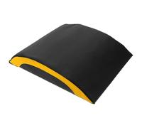 MAGICLULU AB Mat para Abdominales con Epe Antideslizante Cojín Soporte para Ejercicios Casa y Gimnasio Compacto y Resistente Negro y Amarillo