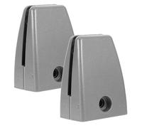 MAGICLULU Abrazadera para Mampara de Oficina Ajustable, Clip de Partición de Escritorio Base Plana, Soporte para Panel de Vidrio, Color Plateado, 2 Piezas, Adecuado para Separadores de