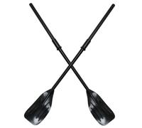 MAGICLULU Accesorio de Pala para Kayak de PVC 2 Piezas Desmontable Negro | Repuesto Económico, Mango Ergonómico, para Rafting y Paseo Fluvial, Compatible Botes Inflables y Madera