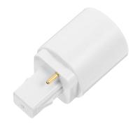 MAGICLULU Adaptador de Luz G24D a E27 para Bombillas LED y de Energía Base Resistente al Fuego Uso Comercial y Doméstico Blanco 6.4X3.5X3.5Cm