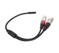 MAGICLULU Adaptador Divisor de Audio Xlr Hembra Doble a Trs 35 MM Macho Cable 03 M Doble Blindaje para Conexión Flexible en Equipos de Grabación y Mezcla Profesional