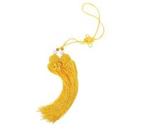 MAGICLULU Adorno Colgante de Borla Dorada para Espada de Tai Chi 50 Cm, Borla Vibrante Grande para Decoración de Artes Marciales y Competición