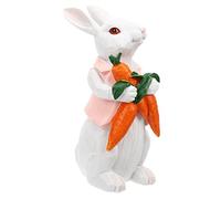MAGICLULU Adorno De Jardín De Conejo Conejito Led Coche De Juguete Juguetes De Conejito Juguete De Conejito Estatua De Conejito Pollitos Mini Relleno Decoración Pascua Polluelo Resina