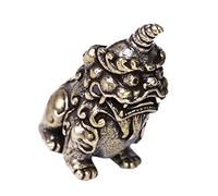 MAGICLULU Adorno Guardián Kylin De Latón Estatua De Unicornio Chino Decoración Hogar Oficina Adorno Kylin Escultura De León De Escritorio