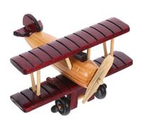 MAGICLULU Adornos De Avión De Madera Modelo De Avión Aeronave Avión Modelo Adorno De Avión De Madera Aviones Retro Artesanía De Madera Decoración del Hogar Aviones Modelos Aviones Antiguos