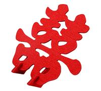 MAGICLULU Adornos Tridimensionales De Personajes Felices Escena Tela Rojo Memorial Nupcial Zen Fiesta De Decoración para Nuevo Dama De Honor Boda Colgante Artificial Eid Sintió