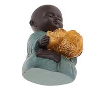 MAGICLULU Adornos Zen Escritorio Decoración Escultura Moderno Estatuilla En Forma De Monje Pequeño Monje Buda En Miniatura Estatuas De Monjes Resina Sintética Sky-Blue