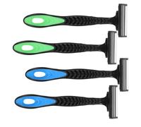MAGICLULU Afeitadora Portátil de 3 Capas para Hombre, Maquinilla de Afeitar Multifuncional para Cuerpo y Rostro, Cuchillas Suaves para Piel Sensible, Kit de Depilación sin Electricidad
