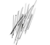 MAGICLULU Alambre de Traste de Acero Inoxidable para Guitarra Eléctrica 20 Trastes 2,2 Mm Ancho 380 Mm Curva Resistente Corrosión Accesorios para Diapasón Reparación y Construcción