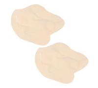 MAGICLULU Almohadillas para Sujetador Inserciones de Sujetador Transpirables de Algodón y Lino Beige 1 Par Suaves y Cómodas