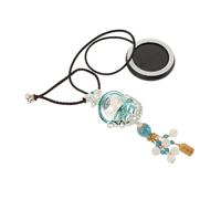 MAGICLULU Ambientador de Coche Solar con de Aroma Charm Colgante Accesorio Decorativo para Interior de Automóvil Color Azul sin Necesidad de Baterías