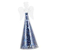 MAGICLULU ángel Rezando decoración pequeño Decoraciones navideñas ángeles Navidad Home Decor decoração casa Figura de ángel de Cristal Adorno de ángel de Cristal ángel Modelo Vidrio Blue