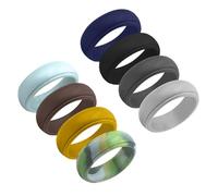 MAGICLULU Anillo de Silicona Dedo Anillos Deportivos Flexible Resistente al Agua Transpirable para Hombre Actividades al Aire Libre y Ejercicio Cómodo y Seguro