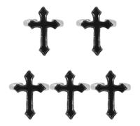 MAGICLULU Anillo Paquete de 5 Piezas para Mujer y Hombre Vintage de Cruz Ajustable Cómodo Aleación, Diseño Minimalista Adecuado para Fiestas y Regalos de Cumpleaños