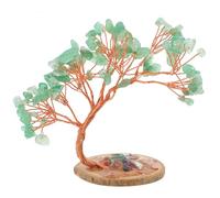 MAGICLULU Árbol de Cristal de Aventurina Verde Natural Feng Shui, Adorno de Piedra Preciosa 1 Pieza, Decoración de Mesa para Hogar, Oficina y Dormitorio, Figura Bonsái de Árbol del Dinero