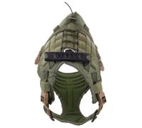 MAGICLULU Arnés para Perros sin Correa Arnés para Perros de Servicio Tipo Chaleco Tela Oxford Verde Ligero para Paseo Diario y Exterior y Gato Color Aleatorio