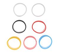 MAGICLULU Bandas de Agarre de Silicona para Raqueta de Tenis y Bádminton 7 Unidades 2,5 Cm Anillos Absorbentes de Sudor Multicolor Protector de Sobregrip y Amortiguador de Vibraciones
