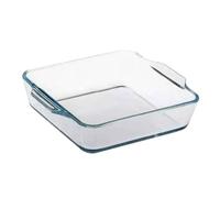 MAGICLULU Bandeja para Hornear Ovalada 0,8l Vidrio Resistente al Calor Asas Laterales Utensilios de Cocina para Horno Microondas y Vapor Adecuado para Pasteles y Verduras