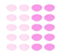 MAGICLULU Bandejas para Extensión de Pestañas Ideales para Principiantes en Maquillaje de Pestañas Desechables de Pvc Púrpura, 100 Piezas, Resistentes al Pegamento