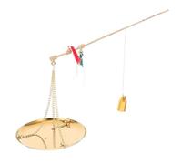 MAGICLULU Báscula China de Cobre de Mano, Escala de Gramos de Medicina, 250g, Portátil, Diseño Vintage, para Practicantes de Medicina China, Uso Doméstico y Exterior