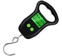 MAGICLULU Báscula Colgante Portátil con Pantalla Lcd para Equipaje y Pesca Gancho Resistente para Peso hasta Escala Electrónica Compacta para Viajes y Uso al Aire