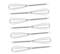 MAGICLULU Batidor De Acero Inoxidable Para Teñir Cabello 7 Unidades Tamaño Mediano Mezclador Manual Profesional Herramienta Para Peluquería Uso Doméstico Ergonómico Antideslizante