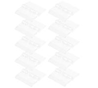 MAGICLULU Bisagras Acrílicas Transparentes Plegables 10 Pcs 30x33 Mm para Cajas de Madera y Armarios, Resistentes, para Manualidades y Proyectos de Bricolaje
