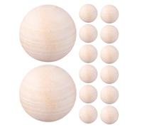MAGICLULU Bolas de Madera Naturales sin Terminar 22 Mm 20 Piezas para Manualidades Navideñas, Decoración del Hogar y Joyería DIY Agujero para Cortijo y Arte Creativo