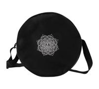 MAGICLULU Bolsa de Almacenamiento para Rueda de Yoga Rosa Correa Ajustable, Gran Capacidad para Accesorios Deportivos, Bolso de Mano Práctico para Entrenamiento y Transporte Cómodo