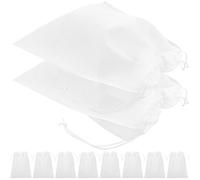 MAGICLULU Bolsa Organizadora para Zapatos Cordón 10 Piezas, Tamaño Grande 35x25 Cm, Bolsa de Viaje Transpirable de Tela No Tejida Color Claro, Protección Anti Polvo para Almacenamiento